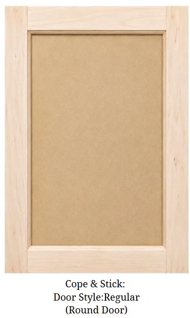 Door Masters Houston Regular Round Door Style FP5 sample